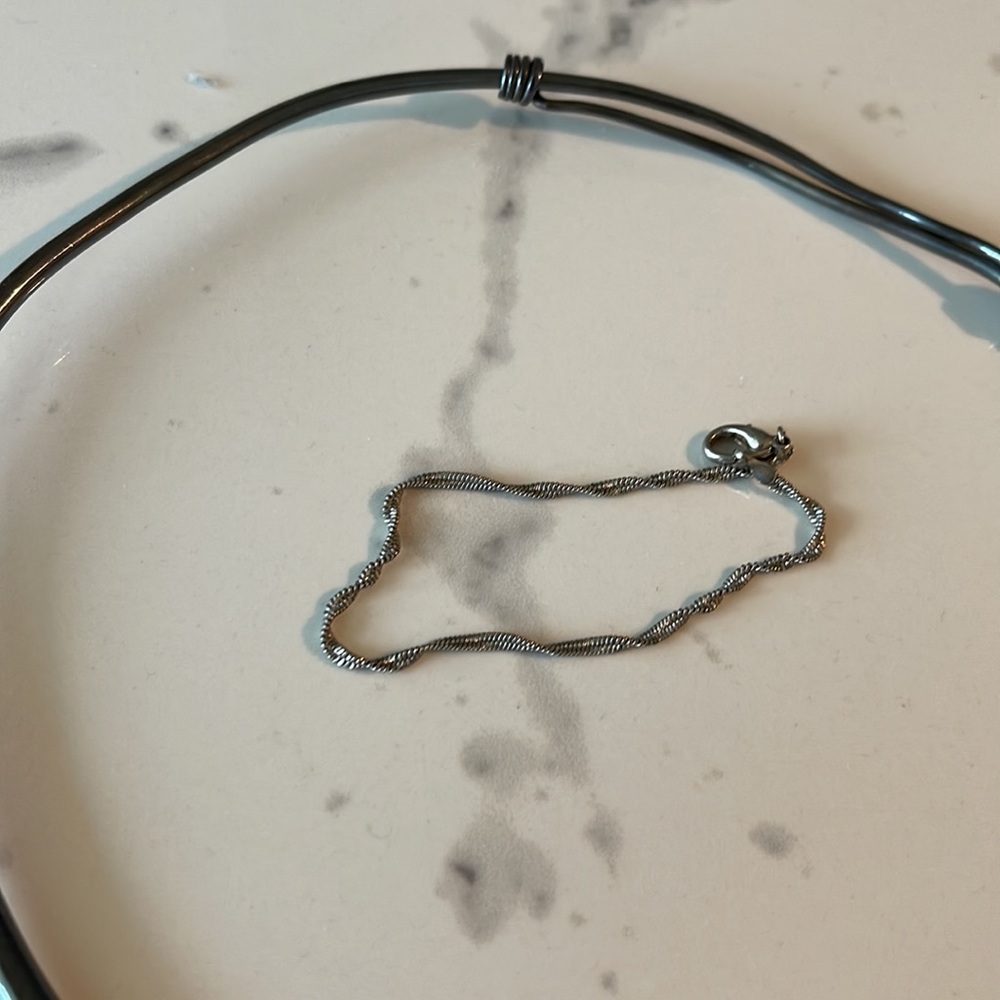 Beautiful Solid Fine Silver Necklace - image 2